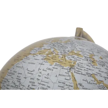 GLOBUS POMARAŃCZOWY Z PODŚWIETLENIEM 25X38 cm